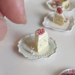 グレーうさぎ＊＊赤い実のショートケーキ🍰