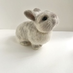  うさぎ 羊毛フェルト ミニうさぎ ネザーランドドワーフ 立ち耳うさぎ