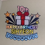 誕生日　J2 ケーキトッパー　おめでとう　パーティーグッズ　ハッピーバースデー