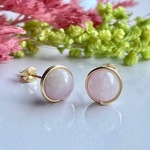クンツァイト   1粒ピアス  14kgf  パープル