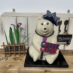 しろくま貯金箱  お節句 兜 & 鯉のぼりネックレス