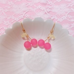♡再販 さくらんぼ ピアス チェリーピンク