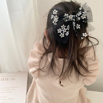 ベビーヘアクリップ/ベビーヘアバンド/チュールフラワー/入園式/入学式/春/