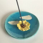 ヒマワリのお香立て（青空）