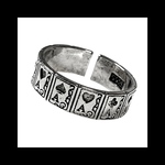 silver925【trump_scroll RING】トランプ ピープス シルバー パンク ロック メンズ 個性的 病みかわいい ヴィンテージ  銀 ユニセックス  シンプル 