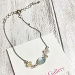 天然石　アクアマリン　ブレスレット💙