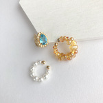 EAR CUFF＆EARRING:「Crescent moon」tears of the moon