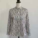 リバティ　タナローン　アニマル柄　長袖ブラウス