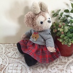 ポーチシーエリーメイ　コスチューム  羊毛クマつきグレーパーカーセット　コスチューム　服