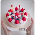 『achana07様オーダー品』フェルトのバースデーケーキ