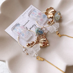 春華やかドロップ 大ぶりアクセサリー.イヤリング/ピアス