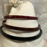 型押し牛革カチューシャ