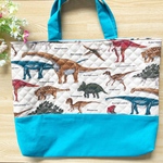 恐竜柄 レッスンバッグ 入園入学 手提げ袋 シューズケース 上履き入れ 男の子 アニマル柄