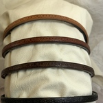 型押し牛革カチューシャ