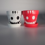 【 dark side Smile pot series】ダークサイドスマイルポットシリーズ ピンク　ホワイト　2点セット