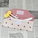 カトラリーケース ☆ ふんわりいちご　オフホワイト