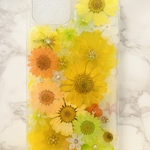 iPhoneケース､iPhoneカバー､押し花ケース､スマホケース､押しフルーツ､押し花､押し花カバー､スマホカバー､押しフルーツケース､押しフルーツカバー､Android 花 花柄リング付き、お花
