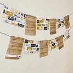 Photo Garland＊フォトガーランド＊フォトアルバム＊英字×木目