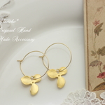 スミレのピアス＊K14GF