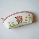 花ねずみ　ペンケース　メガネケース
