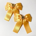 【1セット限定】リボンヘアクリップ♡イエロー♡