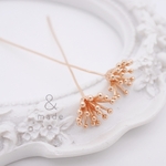 【4本】ピン付き花芯　ピンクゴールド大　メタル花芯　メタルペップ　金属　フラワーペップ