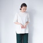 オーバーサイズTシャツ オフホワイト 半袖