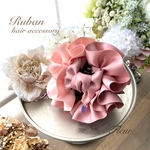 フルール バンスクリップ  ピンク　バイカラー