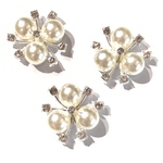8個入りお花のセンターパーツ（シルバー）