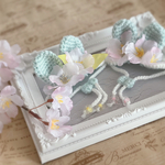 【限定カラー】【　🌸さくらうさちゃん帽子🌸（ミント）　】