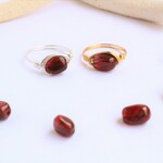 希少！宝石質 チベット産 アンデシン　Wire　Ring 2