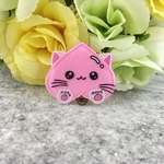 ももにゃんブローチ