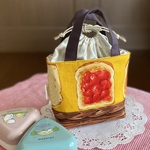 ＊保冷保温巾着  おにぎり巾着＊🍞 トースト柄 マスタード