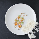 Grain color「みかん」ピアス・イヤリング（再販）