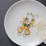 Grain color「ミモザ」ピアス・イヤリング