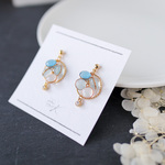 Grain color miniコロン「春の空」ピアス・イヤリング