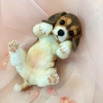 羊毛フェルト　ビーグルパピー