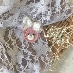 ピンクのくまさんチャーム