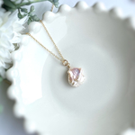 14kgf 花びらパールのネックレス 芥子 桜