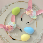 Happy Easterカチューシャ(ピンク)♡春♡イースター♡犬猫用アクセサリー♡ペット用アクセサリー♡カチューシャ♡トリミング♡撮影用♡おうち撮影