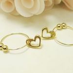 ❤SALE❤*EG36***小粒ハート☆フープイヤリング