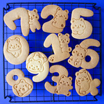 【単品販売】★くまさんといっしょ★数字　クッキー抜き型