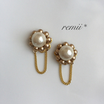 pearl×pearl×チェーンピアス＊イヤリング