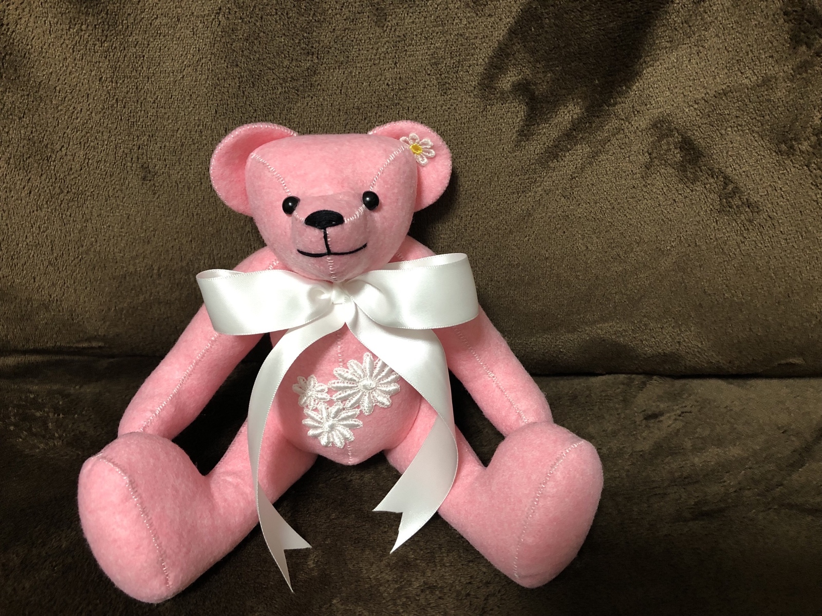 水色リボンのベア - ふわり工房 | minne byGMOペパボ 国内最大級