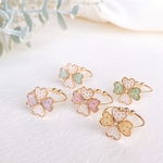 clover design ring【サイズフリー】No.148