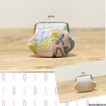 1点のみ　ミナペルホネンhandmade パッチワーク　丁度良い大きさのがま口ポーチ