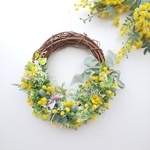 ミモザのリース　　アーティフィシャルフラワー