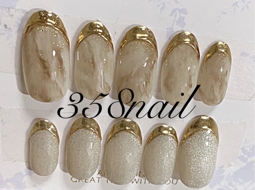 ［06］ネイルチップ ニュアンスネイル もやもや 透明感 シンプル オーダー ニュアンス ミラーフレンチ もやもやネイル マグネットネイル