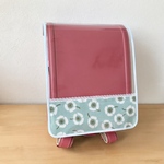 新柄入荷♪再販＊女の子向け♡切替柄と縁取りが選べる＊透明ランドセルカバー