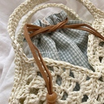 ami bag / white green